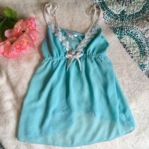 Light Blue Baby Doll Slip